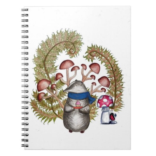 Hütte Core European Badger Notebook Notizblock (Vorderseite)