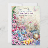 Hütte Core Fairy House Party Einladung (Rückseite)