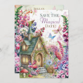 Hütte Core Fairy House Party Einladung (Vorne/Hinten)