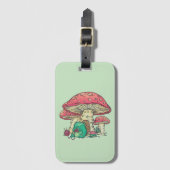 Hütte Core Frog Knitter unter Pilz  Gepäckanhänger (Vorderseite Vertikal)