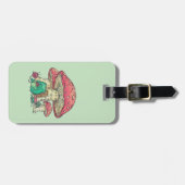 Hütte Core Frog Knitter unter Pilz  Gepäckanhänger (Vorderseite horizontal)