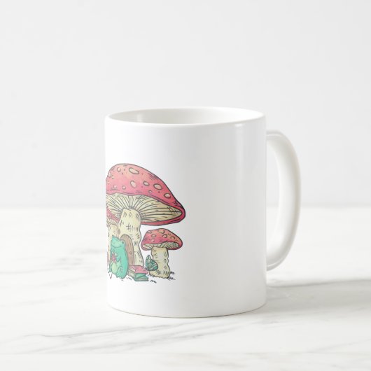 Hütte Core Frog Knitter unter Pilz Kaffeetasse (VorderseiteRechts)