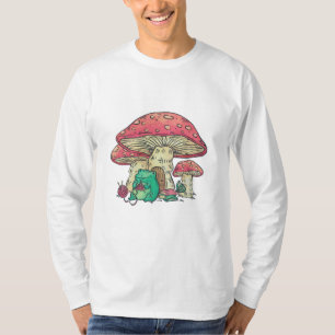 Hütte Core Frog Knitter unter Pilz T-Shirt