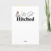 Hütte Core Glückwunschs auf Ihrer Ehe Personalisie Karte (Rückseite)