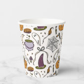 Hütte Core Halloween Illustrations Babydusche Pappbecher (Vorderseite)