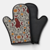 Hütte Core Halloween Ofenhandschuh (Vorderseite/Rückseite)