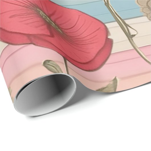 Hütte Core, Rosa und Blau Geschenkpapier (Rolleneckpunkt)