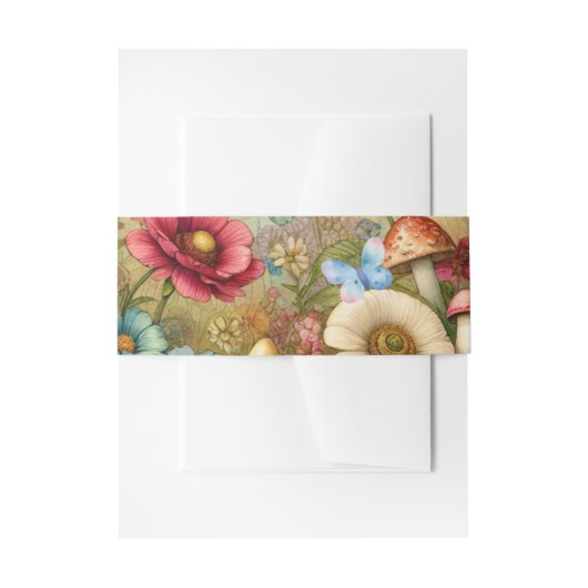 Hütte Core Vintage Wedding Einladungsbanderole (Vorderseite Beispiel)