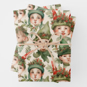 Hütte Core Weihnachtselfen Umschlagpapier Geschenkpapier Set (Beispiel)