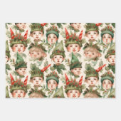 Hütte Core Weihnachtselfen Umschlagpapier Geschenkpapier Set (Vorderseite)