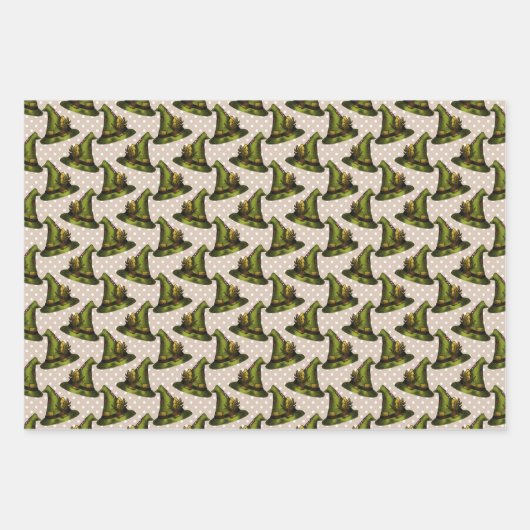 Hütte Core Woodland Witz Geschenkpapier Set (Vorderseite 3)