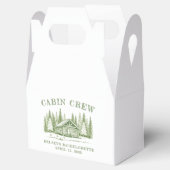 Hütte Crew Green Camp Junggeselinnen-Abschied Geschenkschachtel (Geöffnet)