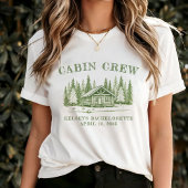 Hütte Crew Green Camp Junggeselinnen-Abschied T-Shirt