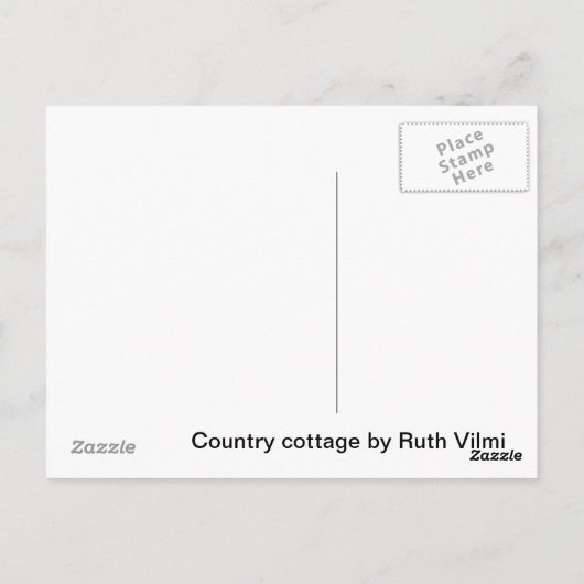 Hütte der geflochtenen Rose Postkarte (Rückseite)