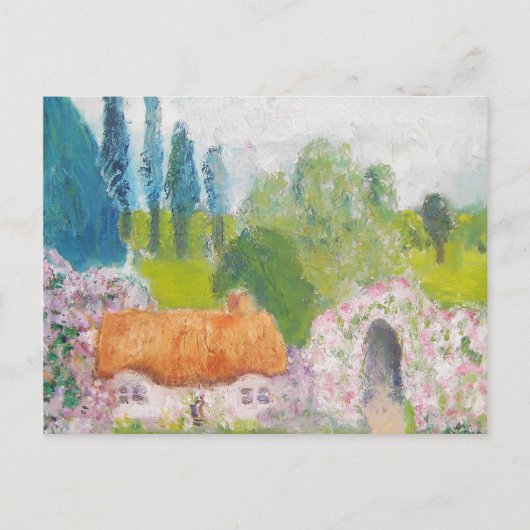 Hütte der geflochtenen Rose Postkarte (Vorderseite)