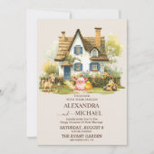 Hütte der landwirtschaftlichen Stallfelder Hochzei Einladung (Vorderseite)