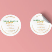 Hütte des Brotes Runder Aufkleber