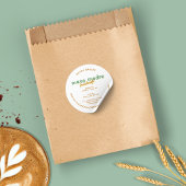 Hütte des Brotes Runder Aufkleber