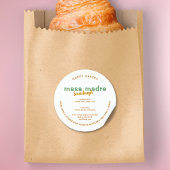 Hütte des Brotes Runder Aufkleber