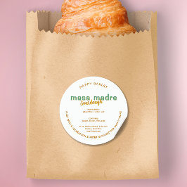 Hütte des Brotes Runder Aufkleber