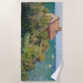 Hütte des Fisherman Claude Monet Strandtuch (Vorderseite)