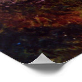 Hütte des Fisherman über eine Klippe von Claude Mo Poster (Ecke)