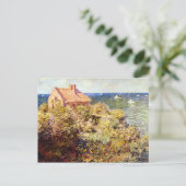 Hütte des Fisherman über eine Klippe von Claude Mo Postkarte (Stehend Vorderseite)