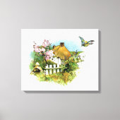 Hütte des Landes Leinwanddruck (Vorderseite)