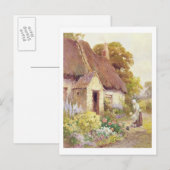 Hütte des Landes Postkarte (Vorne/Hinten)