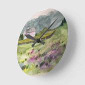 Hütte des Landes Runde Wanduhr (Winkel)