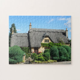 Hütte des Thatched Dachs, wenn Campden abgebrochen Puzzle