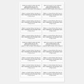 Hütte Etiketten (Blatt)