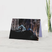 Hütte Feiertagskarte (Vorderseite)