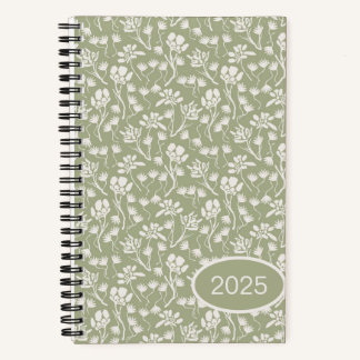 Hütte Floral Sage Green Notizblock