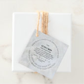 Hütte Food Label QR Code Cake Card Tag (Beispiel)