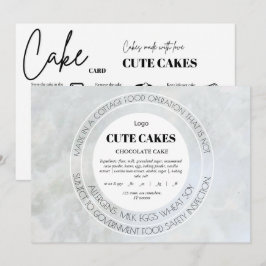 Hütte Food Label QR Code und Cake Card Einladung