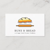 Hütte Food Zuhause Bakery Brot Logo Visitenkarte (Vorderseite)