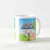Hütte - Frühling Kaffeetasse (VorderseiteRechts)