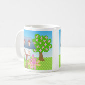 Hütte - Frühling Kaffeetasse (Vorderseite Links)