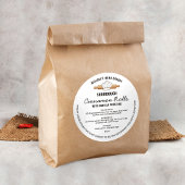 Hütte für Backwaren Runder Aufkleber