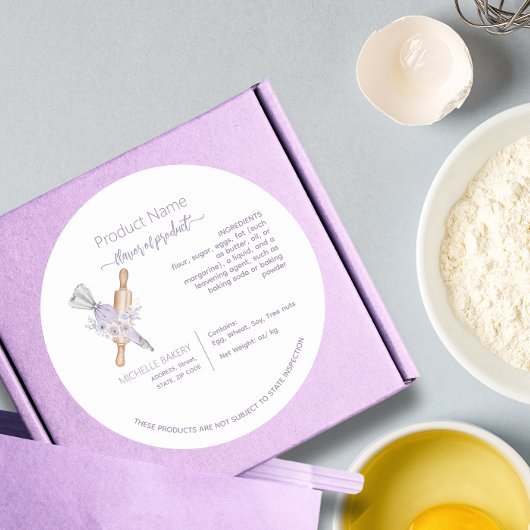 Hütte für das Blumenbackofen Runder Aufkleber