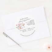 Hütte für den Aquarellmischer Runder Aufkleber (Umschlag)