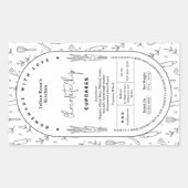 Hütte für einfache hausgemachte Bäckereien Rechteckiger Aufkleber (Vorderseite)