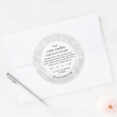 Hütte für einfaches Marmor - Lebensmittelrecht Runder Aufkleber (Umschlag)