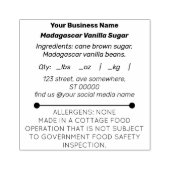 Hütte für kleine Unternehmen - Nahrungsmittelkauts Gummistempel (Prägung)