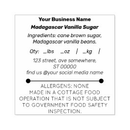 Hütte für kleine Unternehmen - Nahrungsmittelkauts Gummistempel