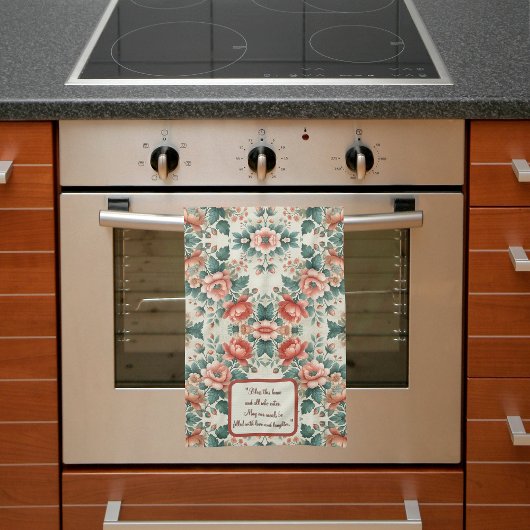 Hütte für Länder individuell anpassbar Geschirrtuch