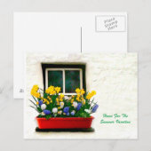 Hütte für Postkarte (Vorne/Hinten)
