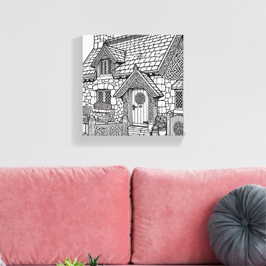 Hütte für Schiefer #11 Leinwanddruck (Insitu (Wohnzimmer))