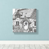 Hütte für Schiefer #11 Leinwanddruck (Insitu (Holzboden))